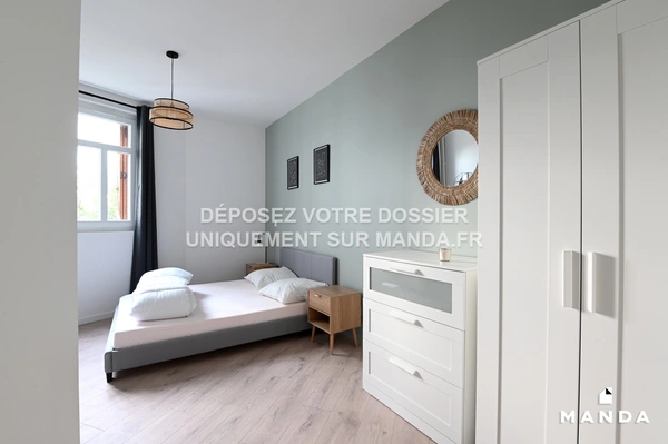 Chambre dans 4 pièces meublé 9 Avenue Calmels, Bois-Colombes - 2e étage - 9m²