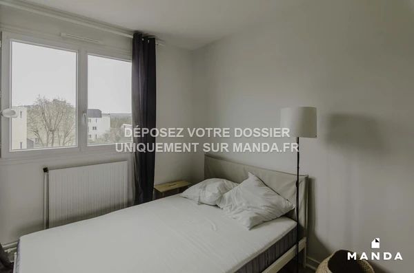 Chambre dans 4 pièces meublé 15 Rue du Ponceau, Cergy - 3e étage - 12m²