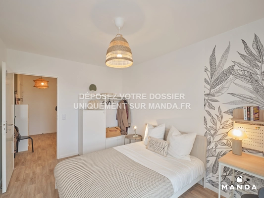 Chambre dans 4 pièces meublé 1 Rue Madeleine Riffaud, Stains - 3e étage - 11m²