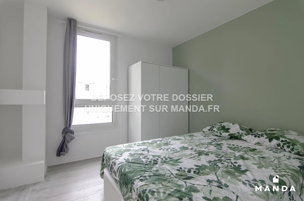 Chambre dans 5 pièces meublé 6 Rue Youri Gagarine, Guyancourt - 3e étage - 10m²