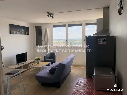 4 pièces meublé 88 Rue Larévellière, Angers - 14e étage - 68m²