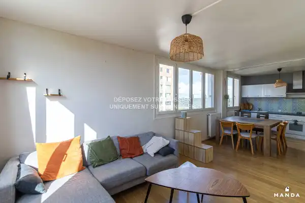 3 pièces meublé 5 Rue Hector Berlioz, Rouen - 10e étage - 67m²