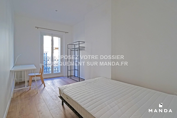 Chambre dans 6 pièces meublé 3 rue Edmond Rostand, Marseille - 4e étage - 10m²