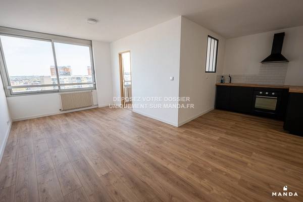 2 pièces non meublé 12 Rue Du Coq Français, Roubaix - 14e étage - 43m² - Lot n°127