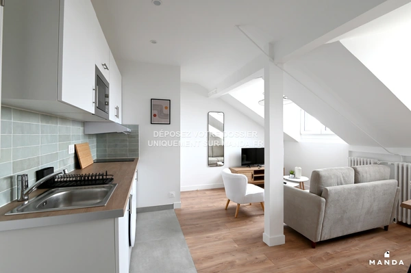 2 pièces meublé 16 Rue Pierre Brossolette, Colombes - 6e étage - 25m² - Lot n°21