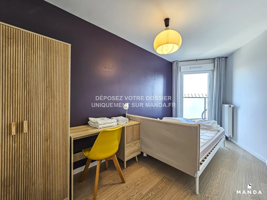 Chambre dans 4 pièces meublé 1 Impasse Charles Cousin, Aubervilliers - 6e étage - 12m²