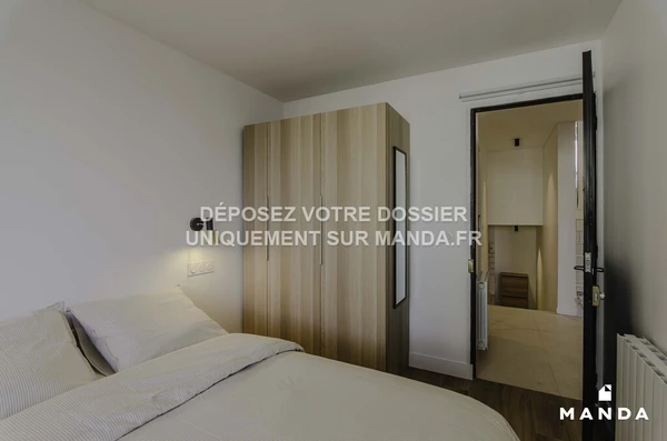 Chambre dans 5 pièces meublé 15 Place Georges Braque, Argenteuil - 1e étage - 9m²