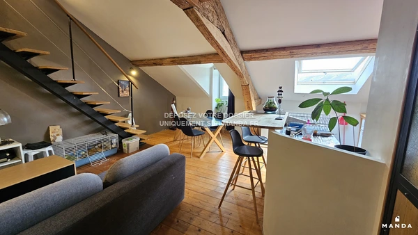2 pièces meublé 72 Rue Saint-Jacques, Nantes - 3e étage - 33m² - Lot n°0