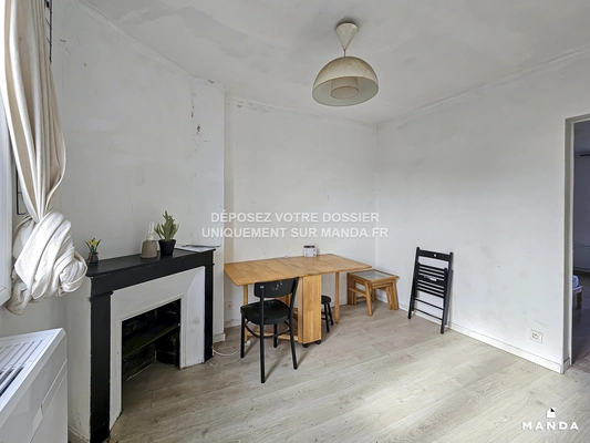 2 pièces meublé 23 Rue Gaétan Lamy, Aubervilliers - 3e étage - 27m²