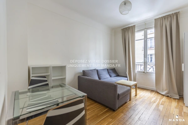 2 pièces meublé 24 Rue Félicien David, Paris - 1e étage - 28m²