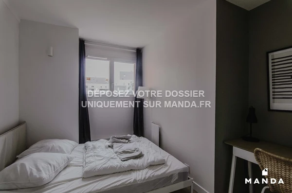 Chambre dans 4 pièces meublé 15 Rue du Ponceau, Cergy - 3e étage - 10m²