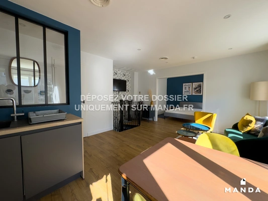 3 pièces meublé 4 Rue Bâtonnier Guinaudeau, Nantes - 1e étage - 52m²
