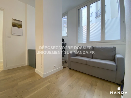 2 pièces meublé 11 ter Rue de Cadix, Paris - RDC - 34m²