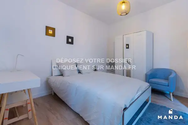 Studio meublé 45 Rue Maréchal Joffre, Pau - 2e étage - 22m² - Lot n°4