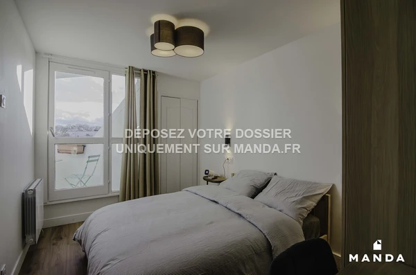 Chambre dans 5 pièces meublé 15 Place Georges Braque, Argenteuil - 1e étage - 9m²