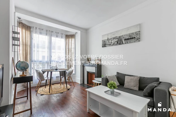 2 pièces meublé 38 Rue Sébastien Mercier, Paris - 2e étage - 25m² - Lot n°6