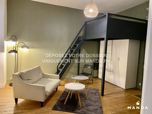 Studio meublé 5 Rue Du Port Au Vin, Nantes - 2e étage - 32m²
