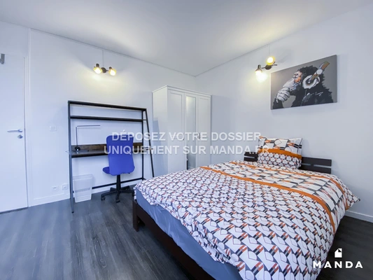Chambre dans 6 pièces meublé 29 Rue la Bruyère, Épinay-sur-Seine - 4e étage - 14m²