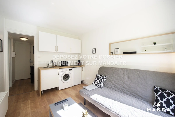 Studio meublé 17 Avenue Ferdinand Buisson, Boulogne-Billancourt - RDC - 16m²