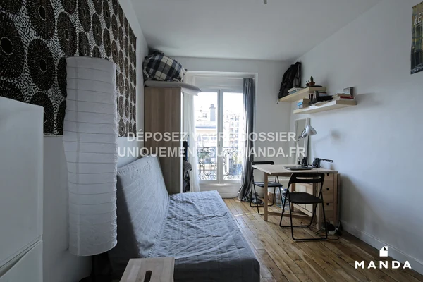 Studio meublé 93 Rue Barrault, Paris - 6e étage - 14m²