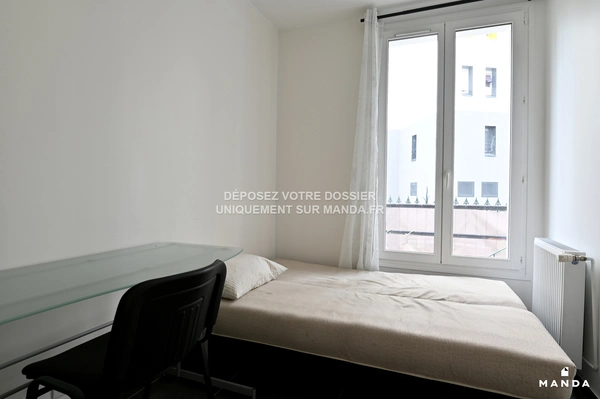 Chambre dans 5 pièces meublé 85 Rue Paul Morin, Nanterre - 1e étage - 9m² - Lot n°85