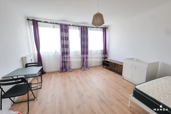Studio meublé 37 Rue Jules Ferry, Mons-en-Barœul - 14e étage - 30m² - Lot n°214