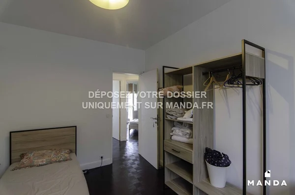 Chambre dans 4 pièces meublé 8 Square Michelet, Argenteuil - 3e étage - 12m² - Lot n°40