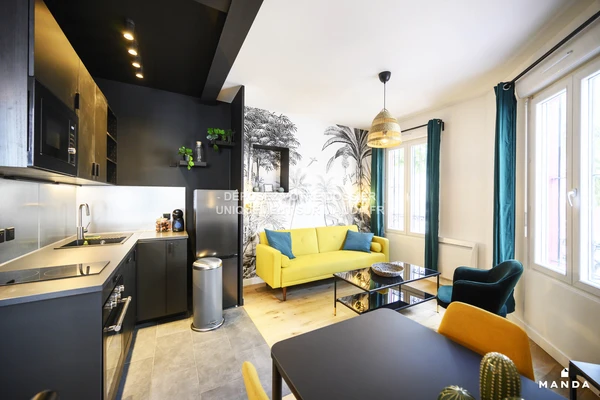 2 pièces meublé 49 Rue Racine, Montrouge - Rez-de-chaussée - 23m² - Lot n°2