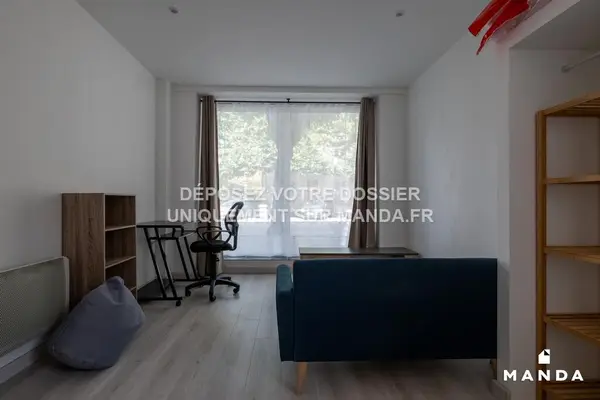 Chambre dans 4 pièces meublé 37 Boulevard D'alsace Lorraine, Pau - RDC - 16m²