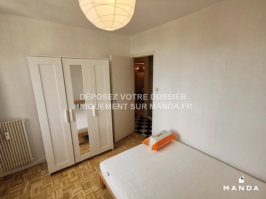 Chambre dans 4 pièces meublé 55 Rue de la Feyssine, Villeurbanne - 7e étage - 9m²