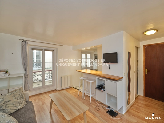 2 pièces meublé 10 Rue André Barsacq, Paris - 3e étage - 28m² - Lot n°22