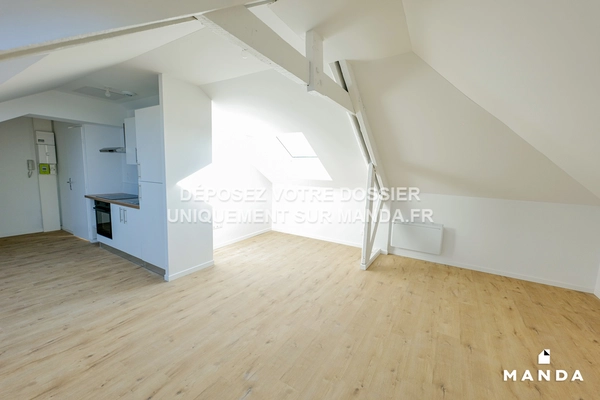 Studio non meublé 41 Rue De L'ouest, Roubaix - 3e étage - 26m²