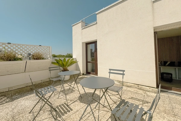 Balcon partagé chambre 4 et 5