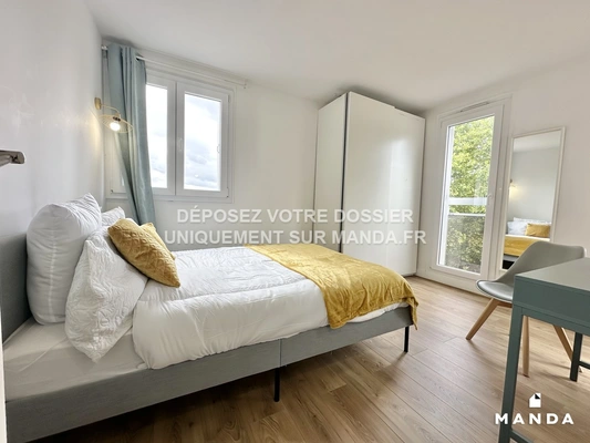Chambre dans 5 pièces meublé 4 Rue De Bretagne, Créteil - 3e étage - 11m²