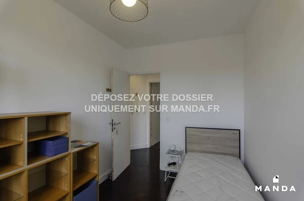 Chambre dans 4 pièces meublé 8 Square Michelet, Argenteuil - 3e étage - 10m²