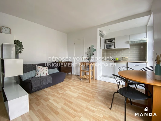 Studio meublé 1 Rue Gabrielle Josserand, Pantin - 3e étage - 20m²