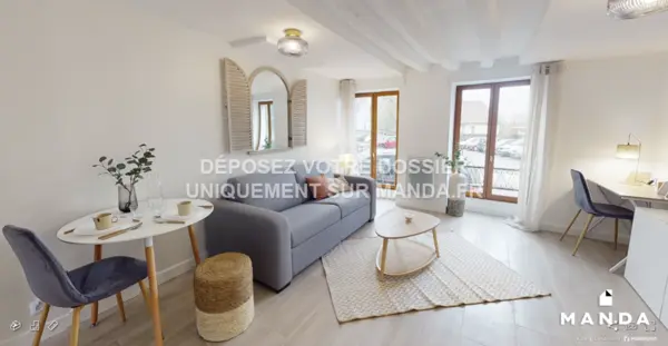 Studio meublé 15 Rue Bancel, Melun - Rez-de-chaussée - 24m²