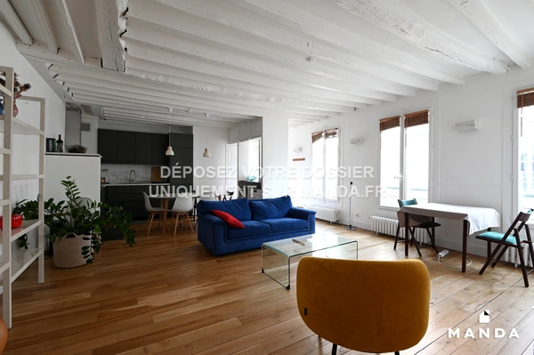 3 pièces meublé 71 Rue Du Faubourg Saint-Antoine, Paris - 4e étage - 77m²