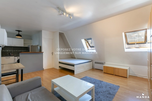Studio meublé 44 Rue des Belles Feuilles, Paris - 6e étage - 27m² - Lot n°-1