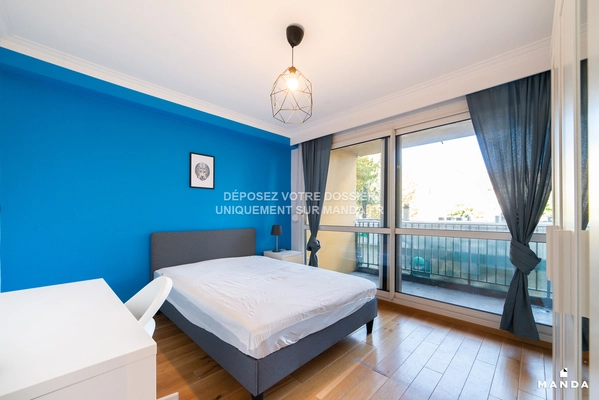 Chambre dans 5 pièces meublé 1 Rue de Bruxelles, Villeurbanne - 1e étage - 14m²