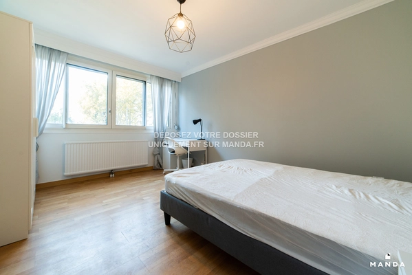 Chambre dans 5 pièces meublé 1 Rue de Bruxelles, Villeurbanne - 1e étage - 10m²