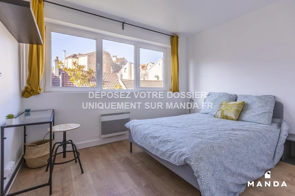 Chambre dans 4 pièces meublé 28 Rue Carême Prenant, Argenteuil - 2e étage - 10m²