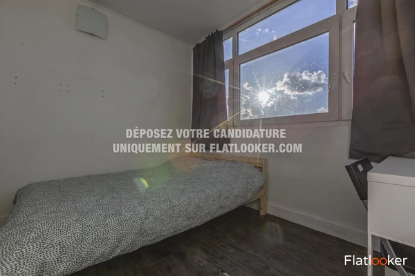 Chambre dans 5 pièces meublé 11 Résidence du Parc de Petit Bourg, Évry - 10e étage - 9m²