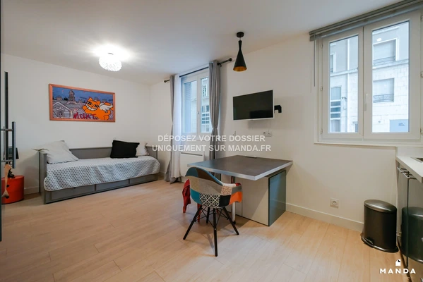 Studio meublé 6 Rue Bancel , Lyon - RDC - 24m² - Lot n°97