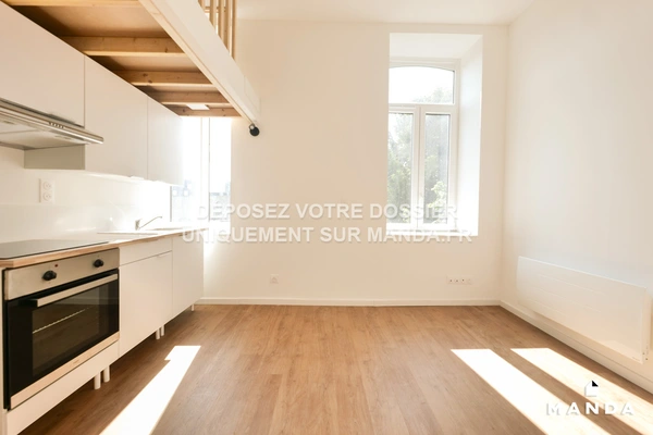 Studio non meublé 109 - 65 Rue De L'ouest, Roubaix - 1e étage - 19m²