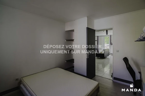 Chambre dans 4 pièces meublé 11 Avenue Du Martelet, Cergy - RDC - 10m²
